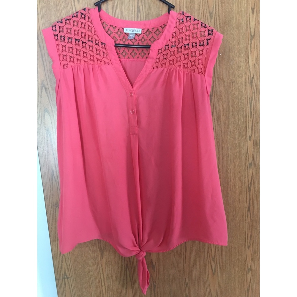 Dress Barn Coral lace top